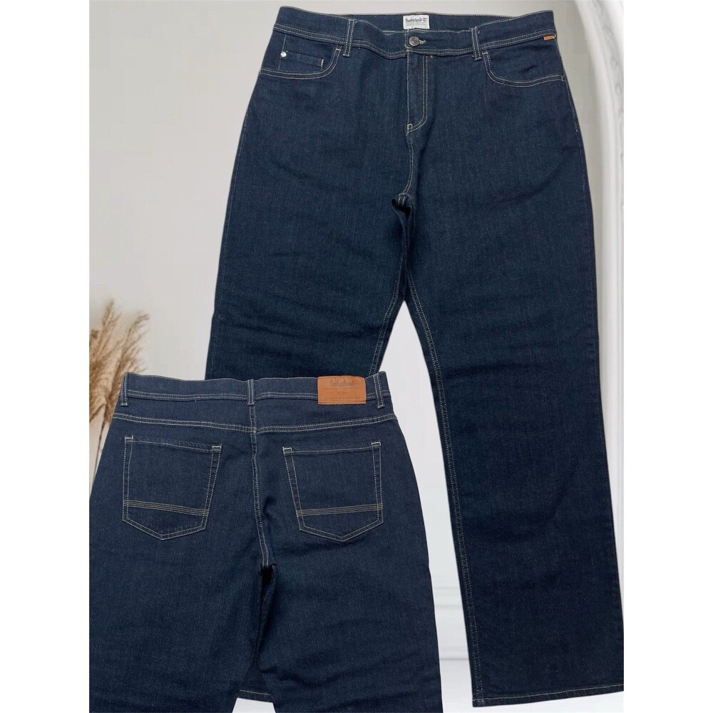 Timberland Relaxed Fit Men's Stretch Dark Blue Jeans Size 36x32